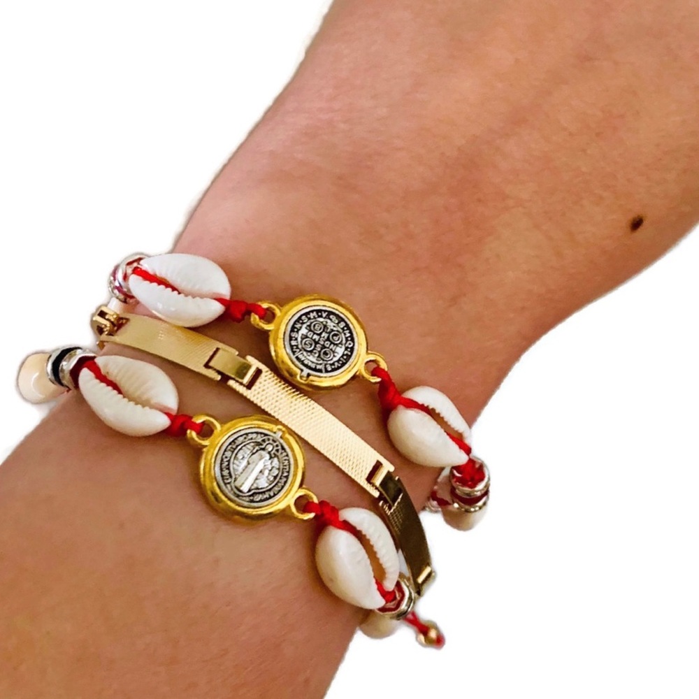 1 Seashell Red Thread Bracelet